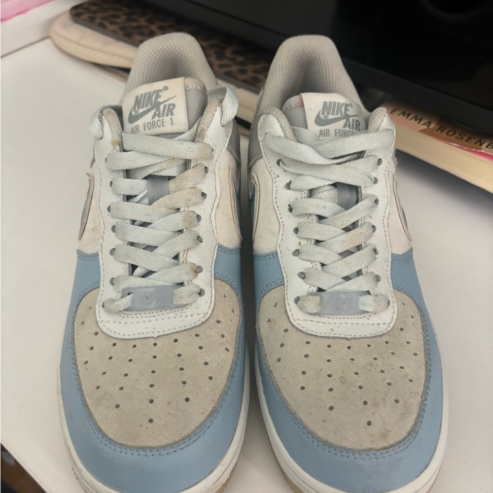 Rare Nike Air Force 1 Light Blue Sneakers